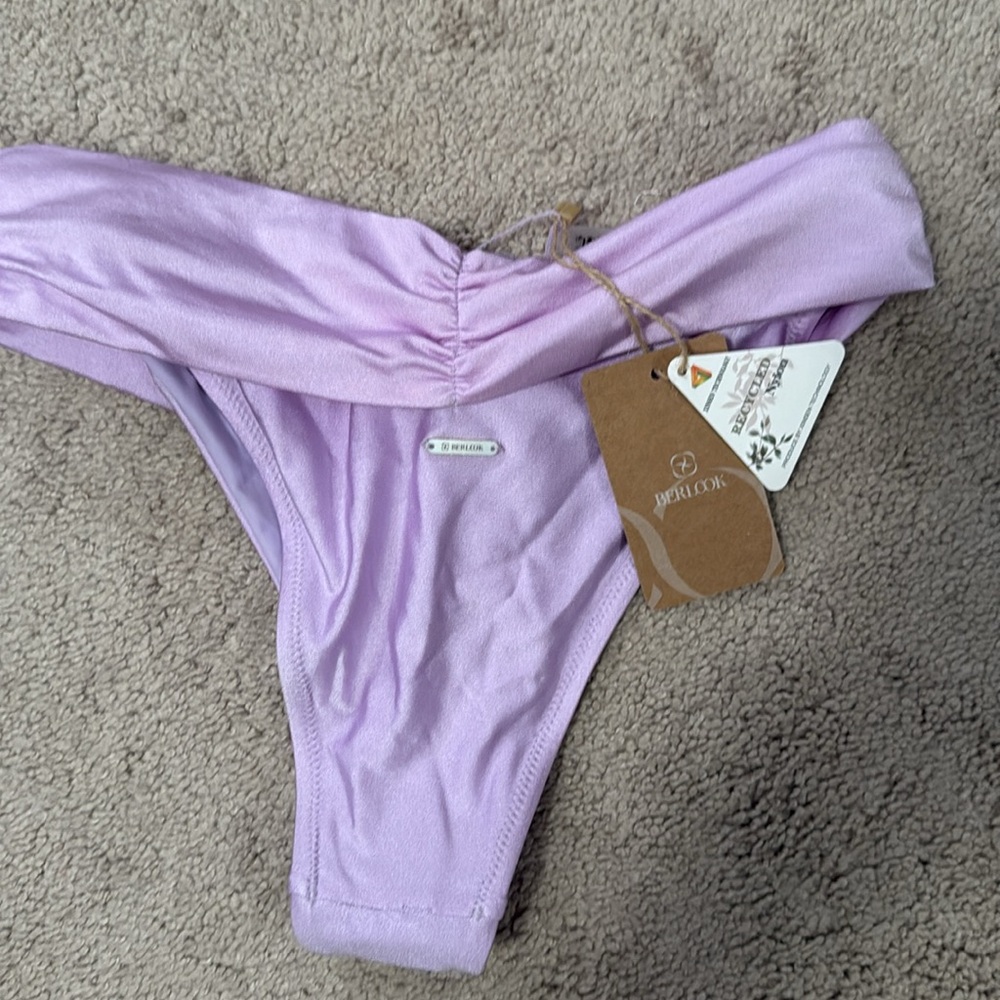 BERLOOK - Purple Ruched Bikini - Picture 6 of 8